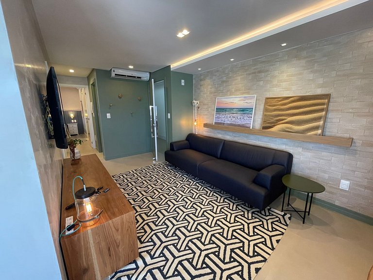 cód 32 - Apartamento á 100 m do mar com vista