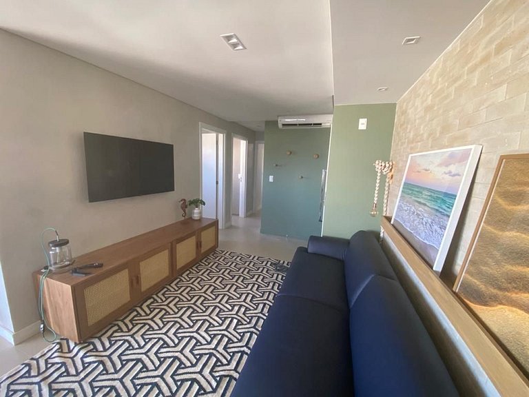 cód 32 - Apartamento á 100 m do mar com vista