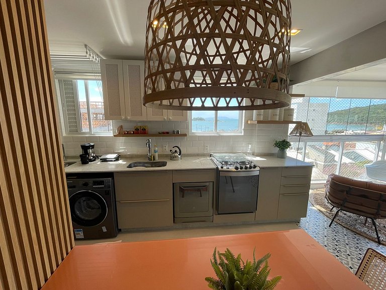 cód 32 - Apartamento á 100 m do mar com vista