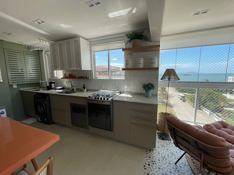 cód 32 - Apartamento á 100 m do mar com vista