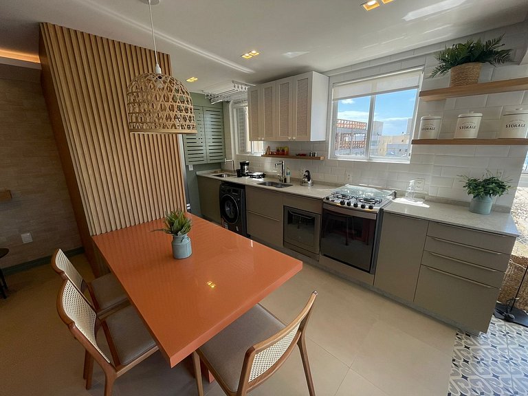 cód 32 - Apartamento á 100 m do mar com vista