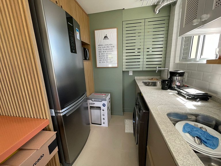 cód 32 - Apartamento á 100 m do mar com vista