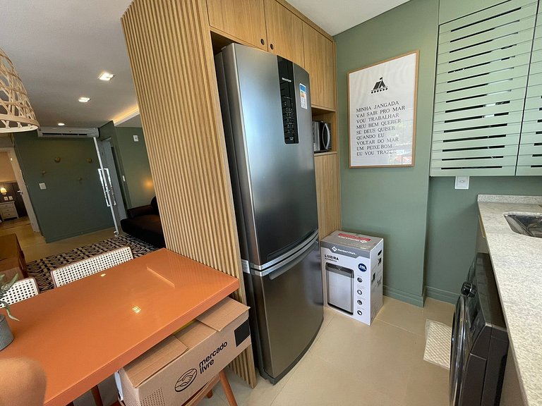 cód 32 - Apartamento á 100 m do mar com vista