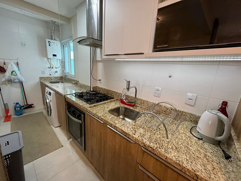 Cód 44 - Excelente apartamento á 280m do mar