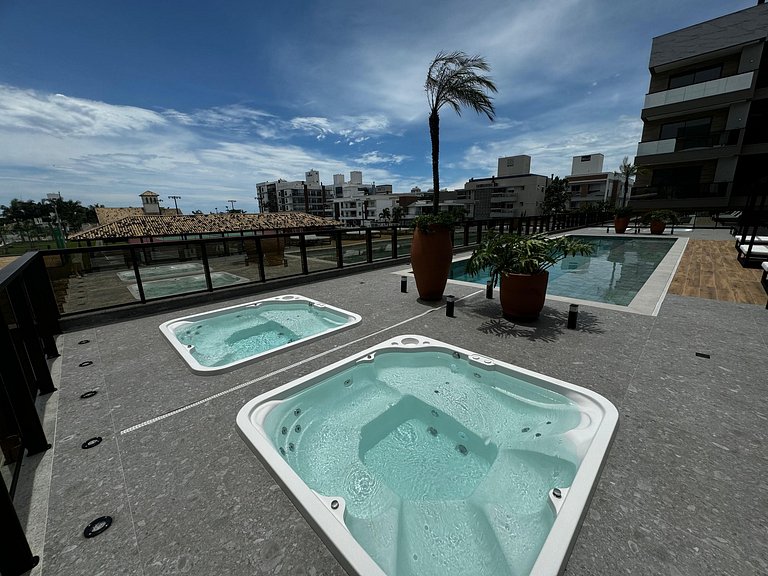 Cód 29 - Apartamento elegante no Oasis do Atlântico com pisc