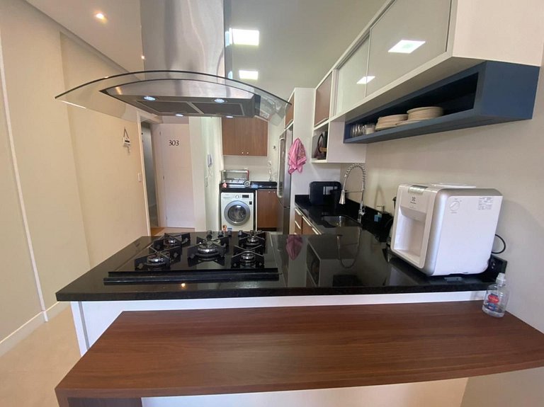 Cód 66 - Excelente apartamento á 350 do mar