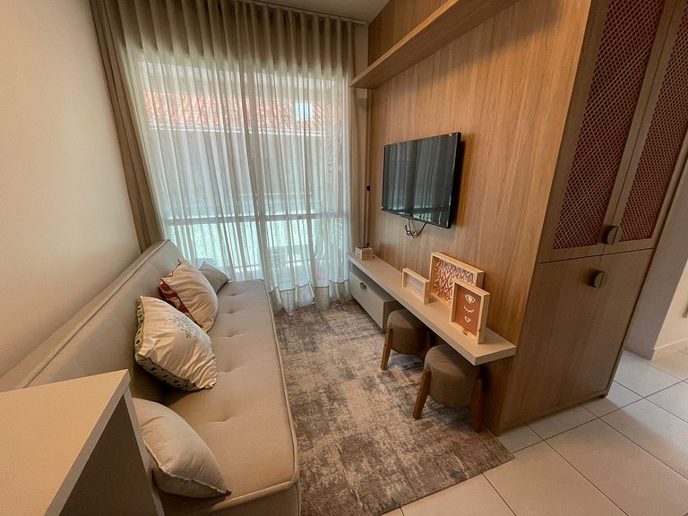 Cód 72 - Apartamento aconchegante á 70 m do mar