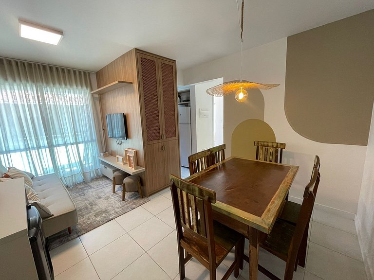 Cód 72 - Apartamento aconchegante á 80 m do mar