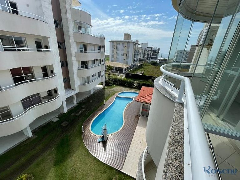 Cód 77 - Apto com 3 dorm e vista mar no Corsário