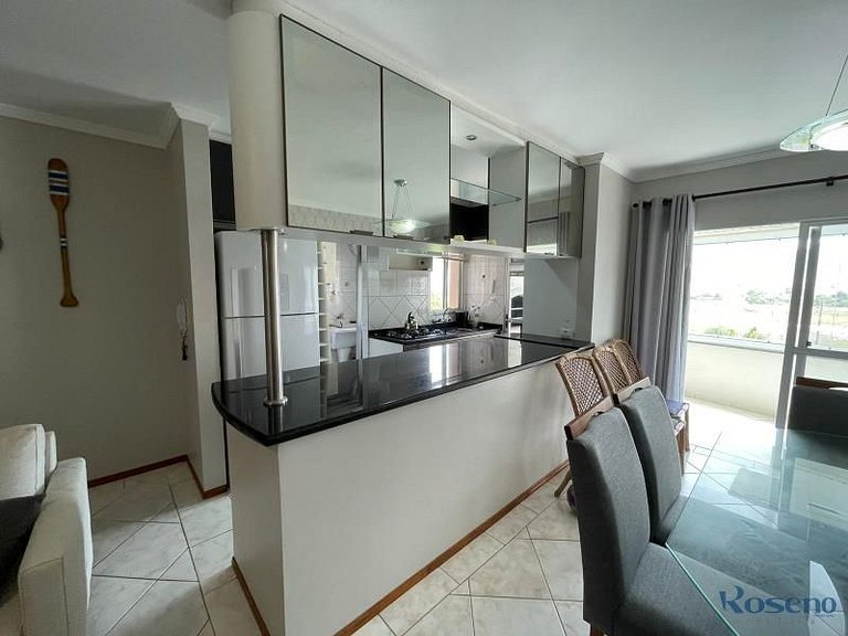 Cód 77 - Apto com 3 dorm e vista mar no Corsário