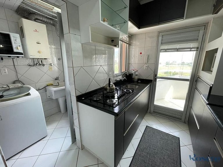 Cód 77 - Apto com 3 dorm e vista mar no Corsário