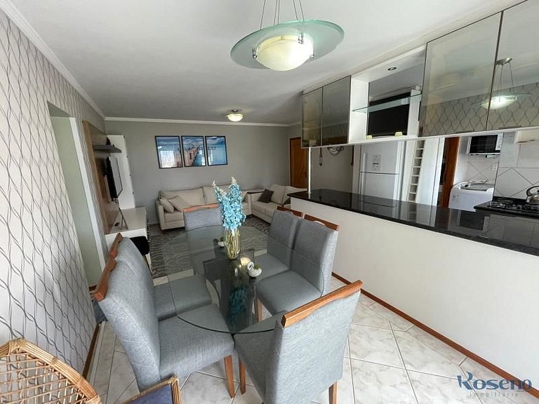 Cód 77 - Apto com 3 dorm e vista mar no Corsário