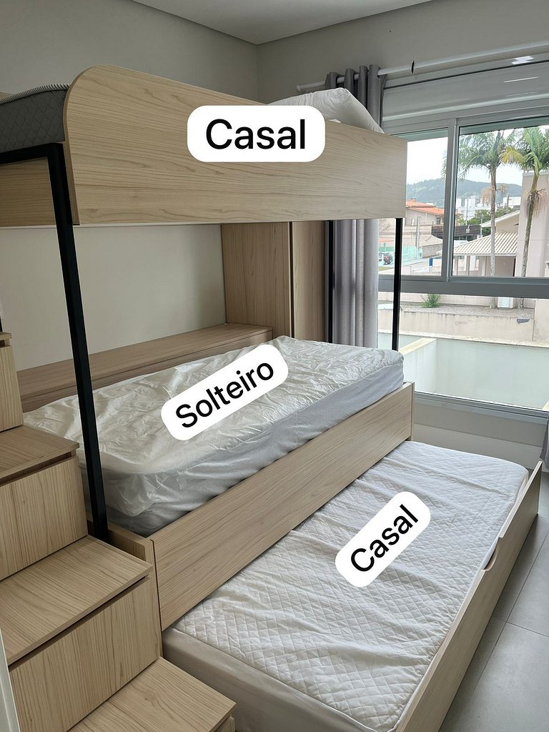cód 99 - Excelente apartamento 100 metros da praia