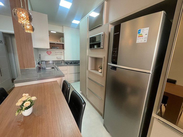 cod 165 - Apartamento com piscina á 350m do mar