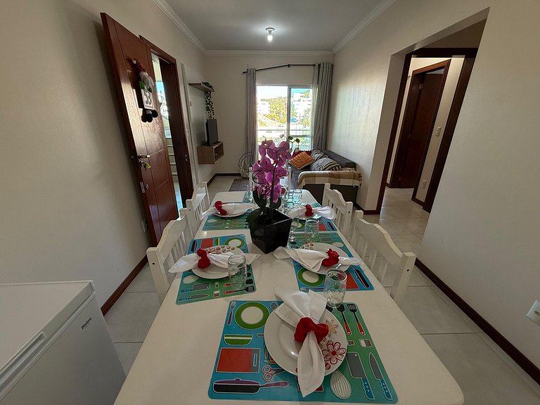 Cód 180- Apartamento aconchegante á 70m do mar