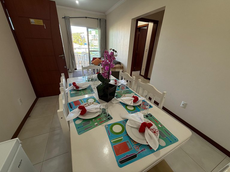 Cód 180- Apartamento aconchegante á 70m do mar