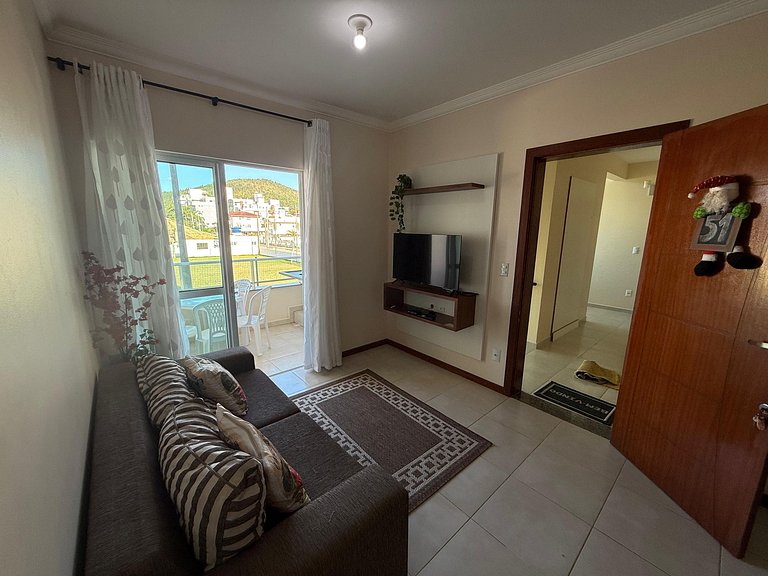 Cód 178- Apartamento aconchegante á 70m do mar.