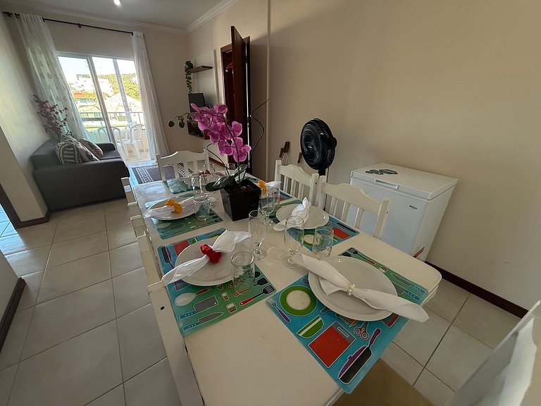 Cód 178- Apartamento aconchegante á 70m do mar.