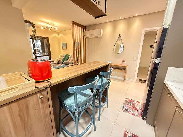 Cód 110 - Apartamento espetacular à 280m do mar