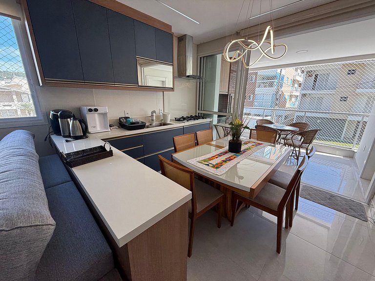 Cód 189 - Apartamento completo à 100 m da praia