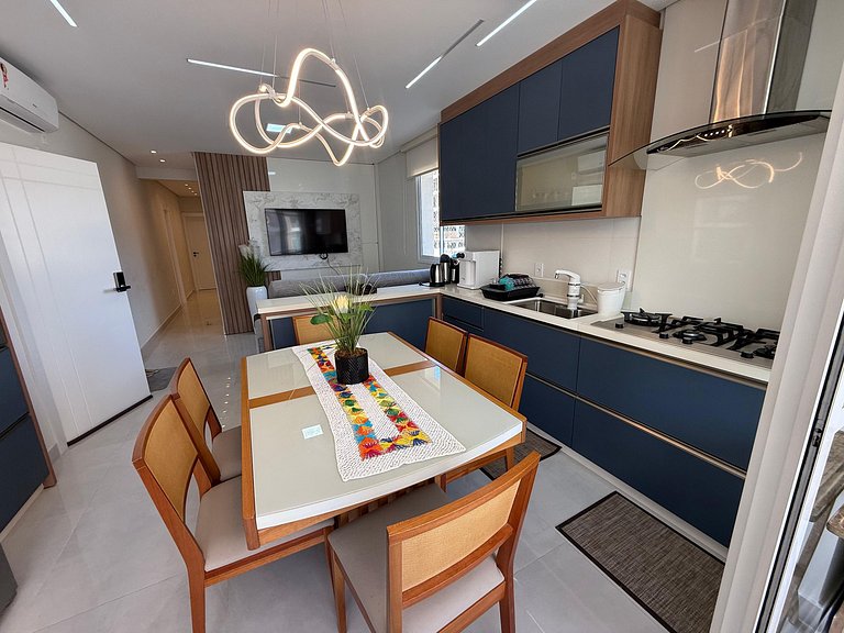 Cód 189 - Apartamento completo à 100 m da praia