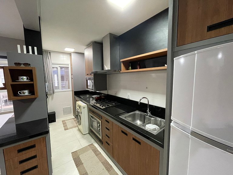 Cód 46 - Apartamento espetacular á 280m do mar