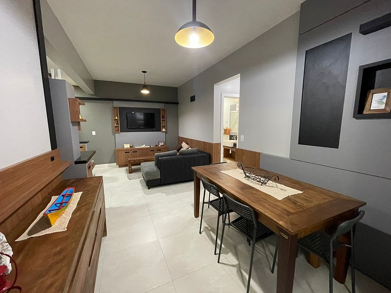 Cód 46 - Apartamento espetacular á 280m do mar