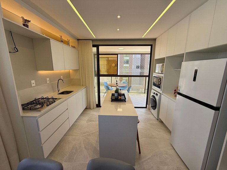 Cód 123 - Belo apartamento 3 quartos perto do mar