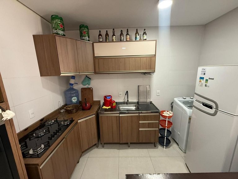 cód 88- Apartamento aconchegante á 100m do mar