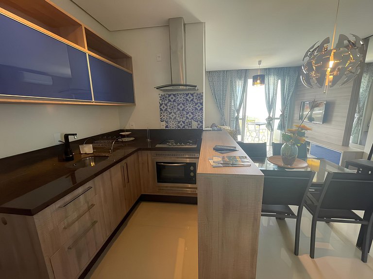 cód 22 - Apartamento frente mar deslumbrante