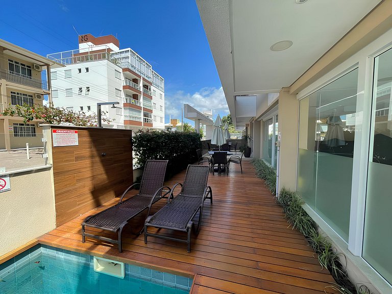 cód 32 - Apartamento á 100 m do mar com vista