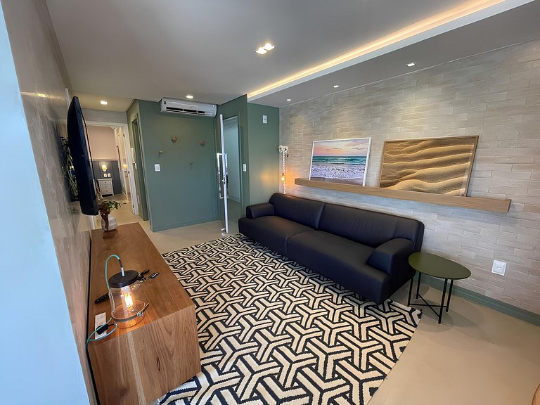 cód 32 - Apartamento á 100 m do mar com vista