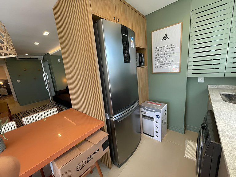 cód 32 - Apartamento á 100 m do mar com vista