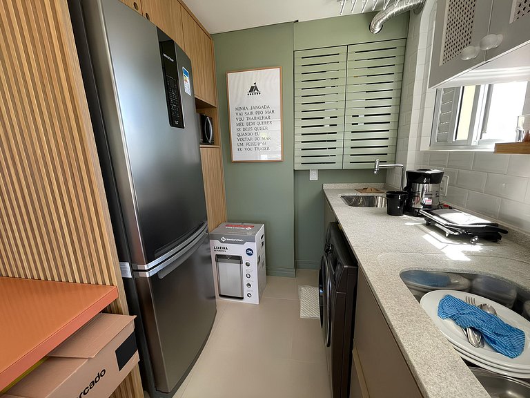 cód 32 - Apartamento á 100 m do mar com vista
