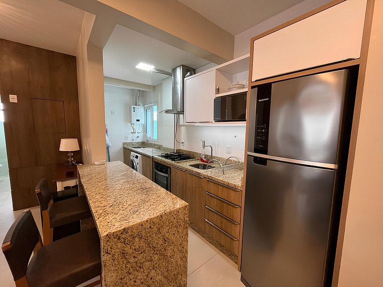 Cód 44 - Excelente apartamento á 280m do mar
