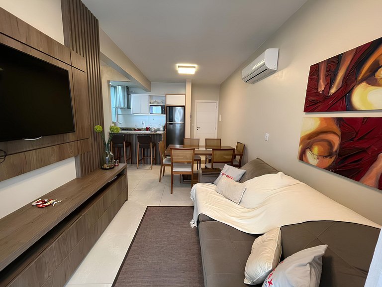 Cód 44 - Excelente apartamento á 280m do mar