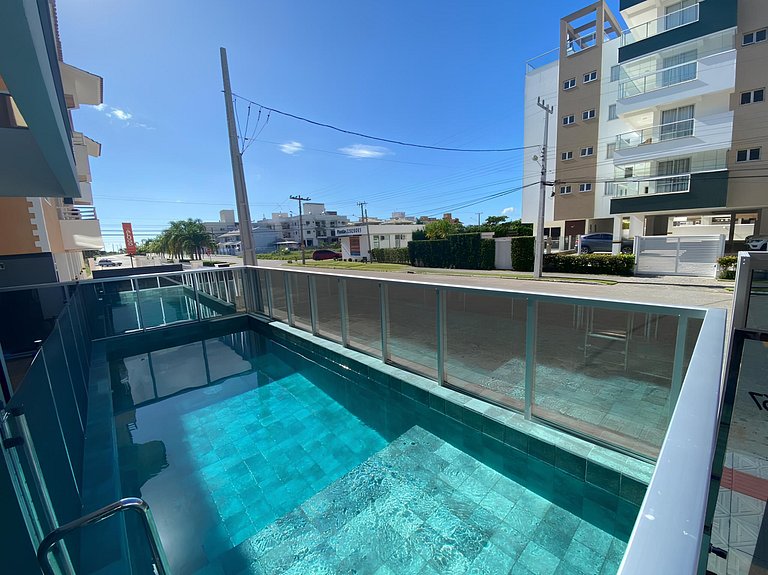 Cód 66 - Excelente apartamento á 350 do mar