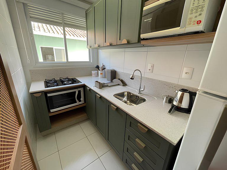 Cód 72 - Apartamento aconchegante á 80 m do mar