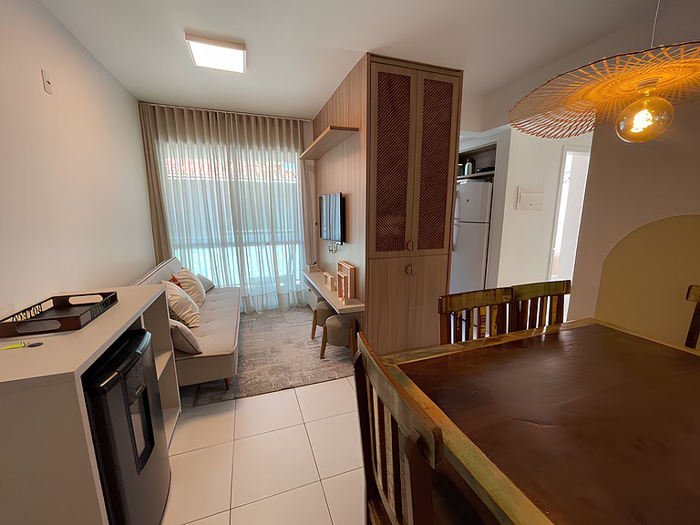 Cód 72 - Apartamento aconchegante á 80 m do mar