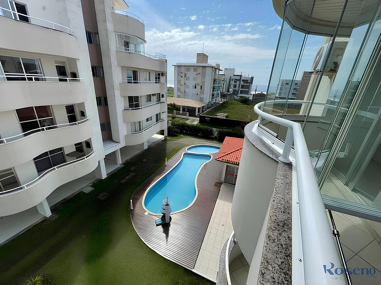 Cód 77 - Apto com 3 dorm e vista mar no Corsário
