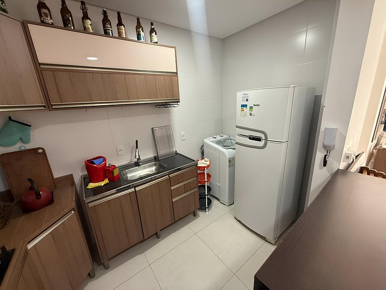 cód 88- Apartamento aconchegante á 100m do mar