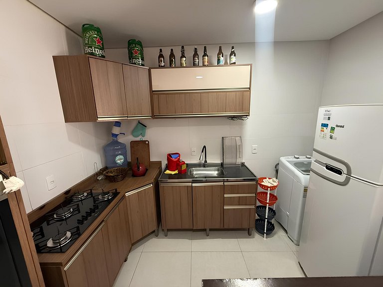 cód 88- Apartamento aconchegante á 100m do mar